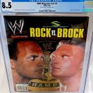 WWE Magazine Sept 2002 CGC 8.5 - Brock Lesnar's FIRST WWE cover! (vs. Rock at Su
