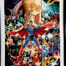DC Universe #0 by George Perez FRAMED 12x16 Art Print DC Comics Poster Superman