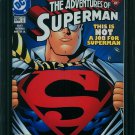 ADVENTURES OF SUPERMAN #596 CGC 9.8 -accidental 9/11 comic w/ similar attacks