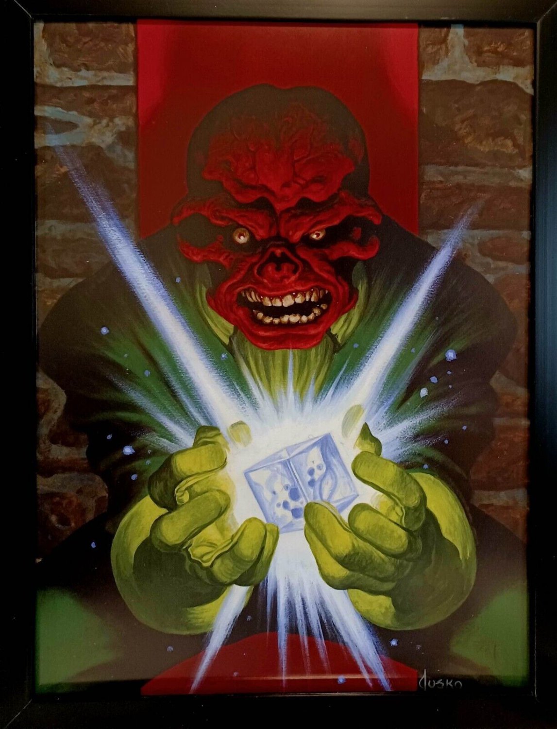 Red Skull Marvel Masterpieces by Joe Jusko 9x12 FRAMED Comics Art Print Poster