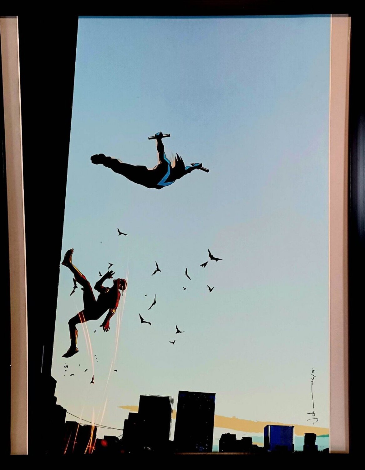 Flash & Nightwing (from Grayson) by Jock 11x14 FRAMED DC Comics Art Print Poster