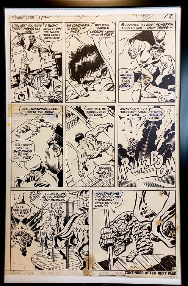 Fantastic Four #112 pg. 9 by John Buscema 11x17 FRAMED Original Art Print Marvel