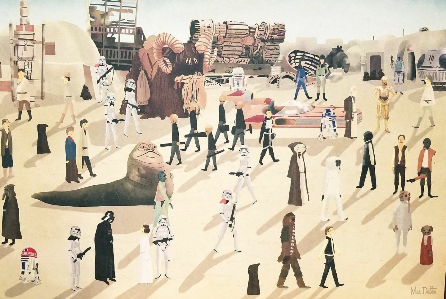 Star Wars Mos Eisley Spaceport 11x16 Art Poster Print by Max Dalton