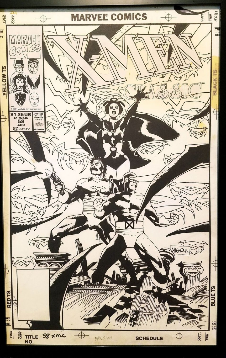 X-Men Classic #58 Storm by Mike Mignola 11x17 FRAMED Original Art Poster Marvel