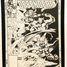 Defenders #141 by Mike Mignola 11x17 FRAMED Original Art Poster Marvel Comics