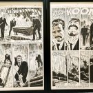 Web Spider-Man #31 pg. 29 & 30 Mike Zeck Set of 2 11x17 FRAMED Original Art Post