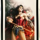 Harley Quinn Wonder Woman by Stanley Artgerm Lau FRAMED 12x16 Art Print DC Comic