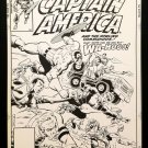 Captain America #273 by Mike Zeck 11x17 FRAMED Original Art Marvel Poster