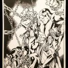Avengers Forever #10 Carlos Pacheco 11x17 FRAMED Original Art Poster Marvel Comi