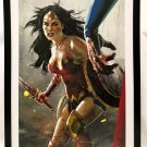 Wonder Woman vs . Superman Zombie DCeased 12x16 FRAMED Art Print DC Comics