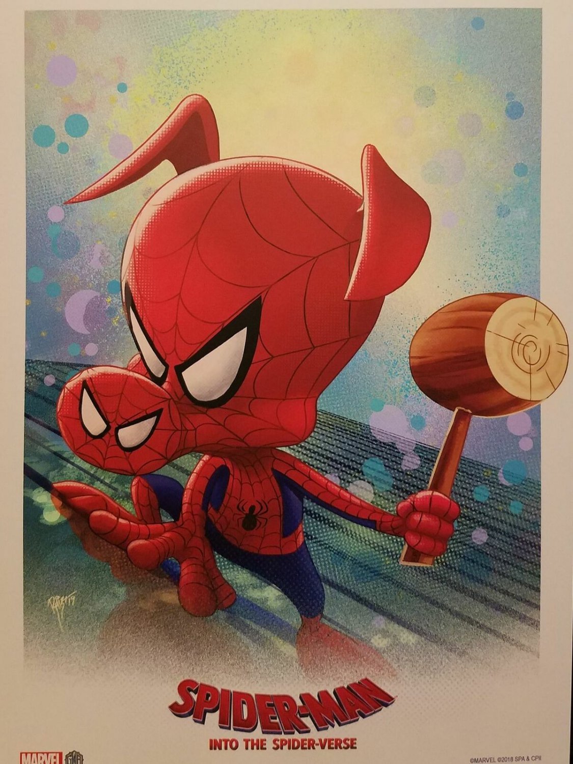 Spider-Verse Spider-Ham by Ruiz Burgos 8x11 Art Print Marvel Comics