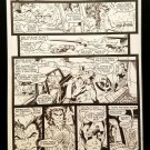 X-Men #268 pg. 30 Captain America Jim Lee 11x17 FRAMED Original Art Poster Marve
