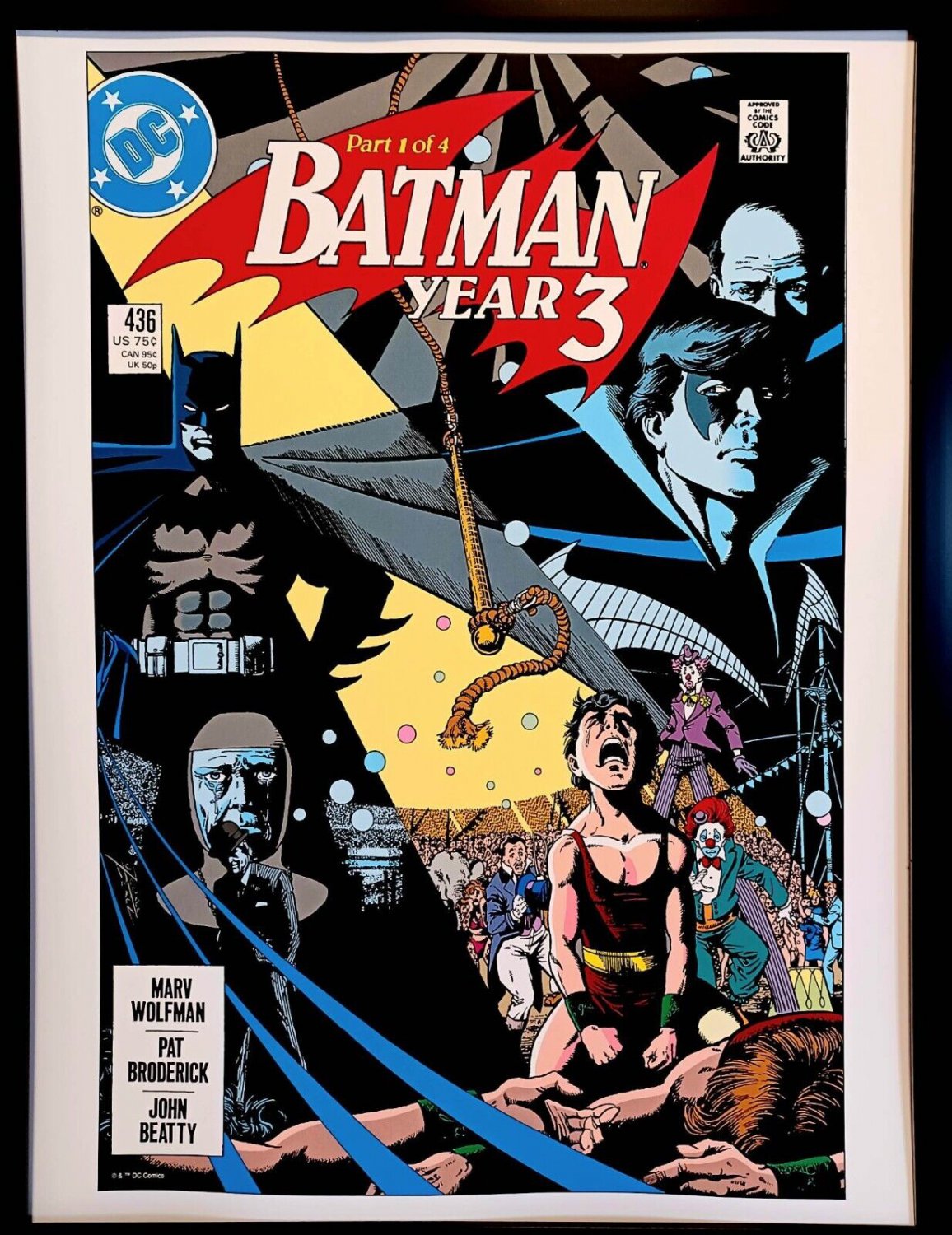 Batman #436 by George Perez FRAMED 12x16 Art Print DC Comics Poster Tim Drake