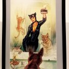 Catwoman by Stephane Roux 11x14 FRAMED DC Comics Art Print Poster