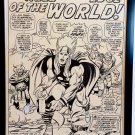 Mighty Thor #197 pg. 1 by John Buscema 11x17 FRAMED Original Art Print Marvel Co