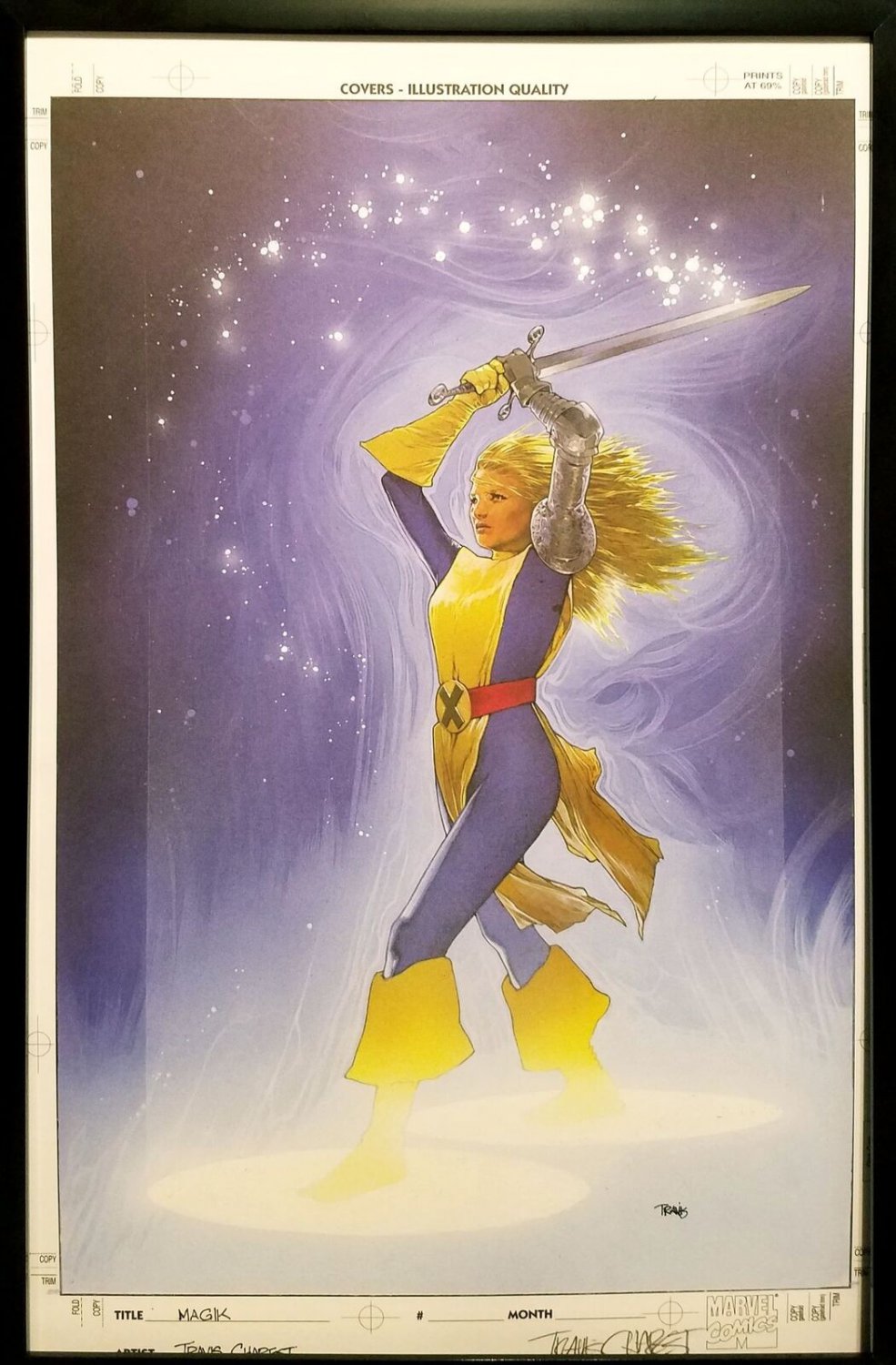 Infernus #4 Magik by Travis Charest 11x17 FRAMED Original Art Poster Marvel Comi