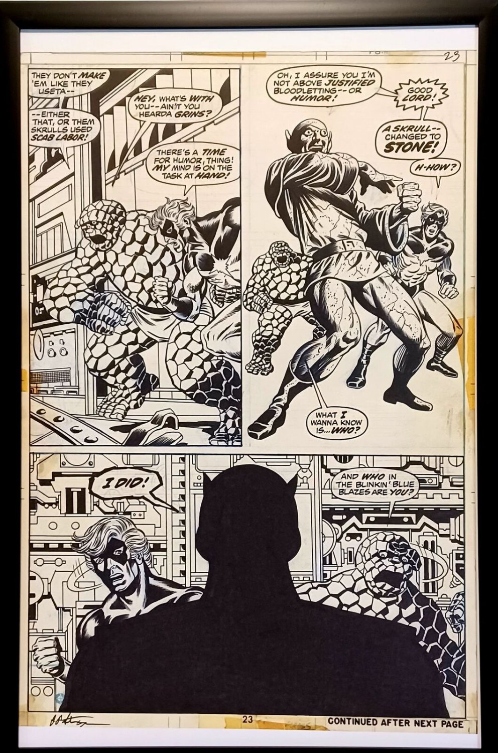 Captain Marvel #26 pg. 23 by Jim Starlin 11x17 FRAMED Original Art Print Comic P