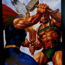 Thor vs. Hercules Marvel Masterpieces by Joe Jusko 9x12 FRAMED Comics Art Print
