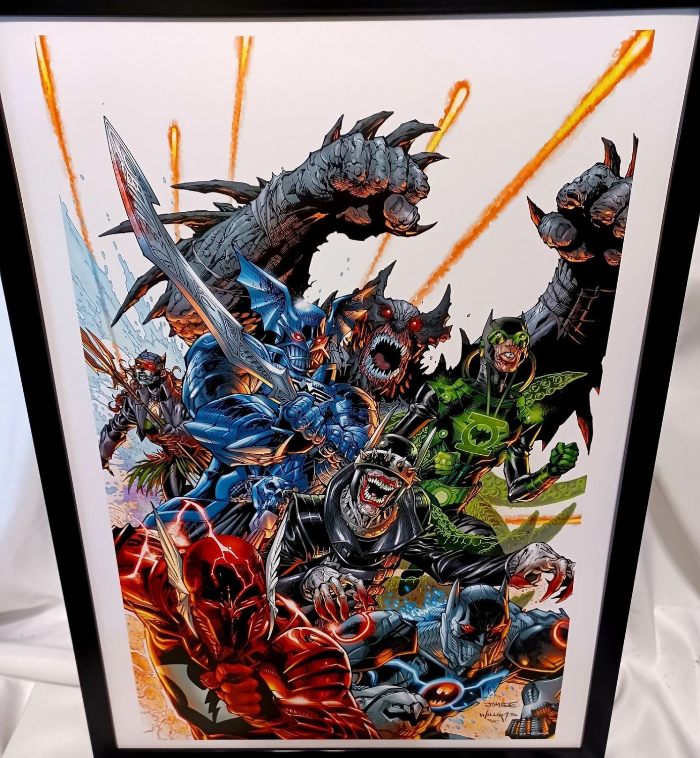 Dark Nights Death Metal by Jim Lee FRAMED 12x16 Art Print DC Comics Poster