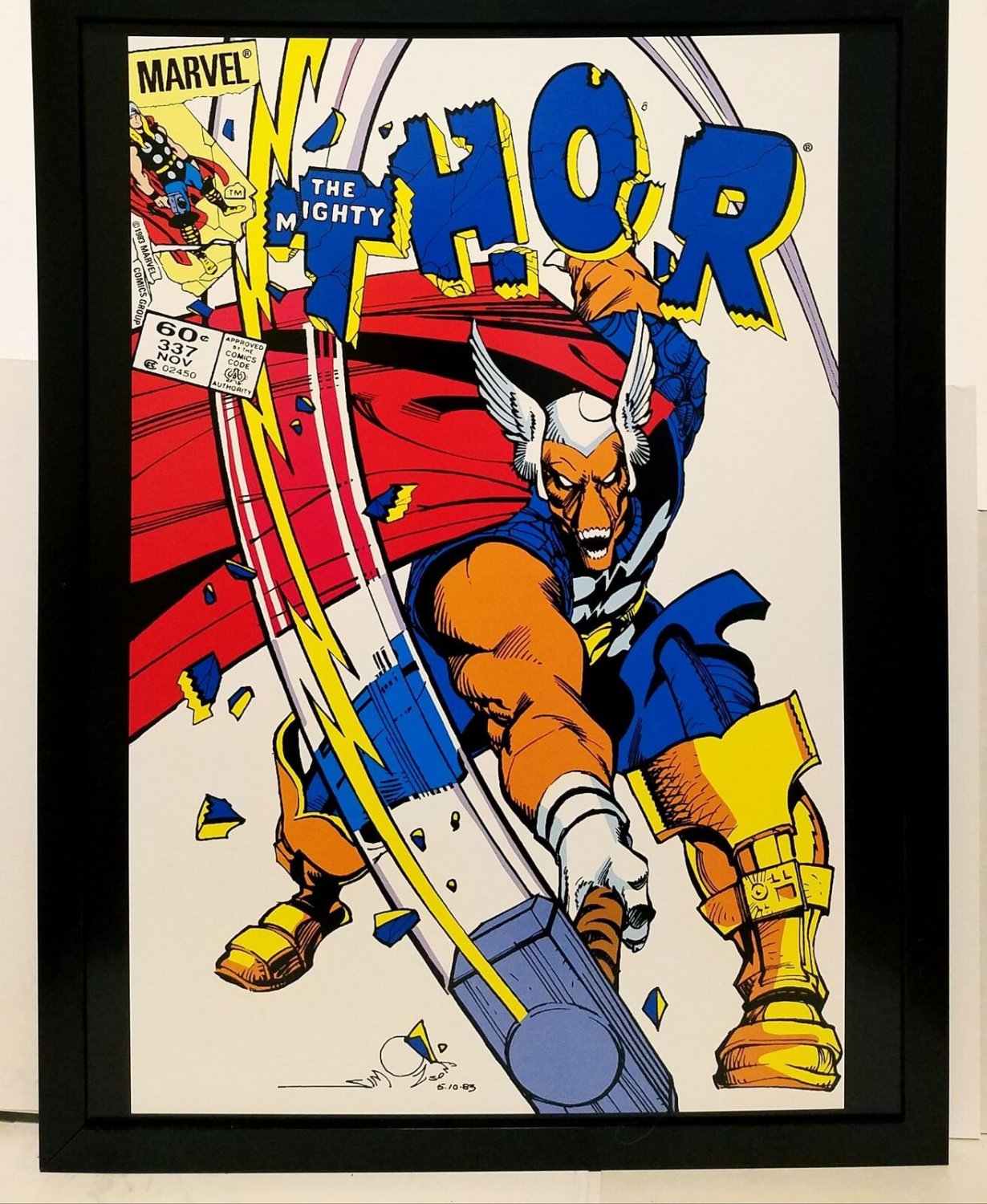 Thor #337 by Walt Simonson Beta Ray Bill 12x16 FRAMED Art Print Marvel Comics Po