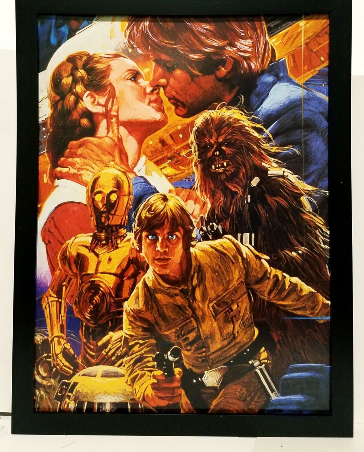 Star Wars Empire Strikes Back 1980 Japan Variant 9x12 FRAMED Art Print Movie Pos
