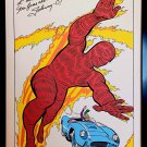 Fantastic Four Human Torch by Jack Kirby 9x12 FRAMED Marvel Comics Art Print Pos