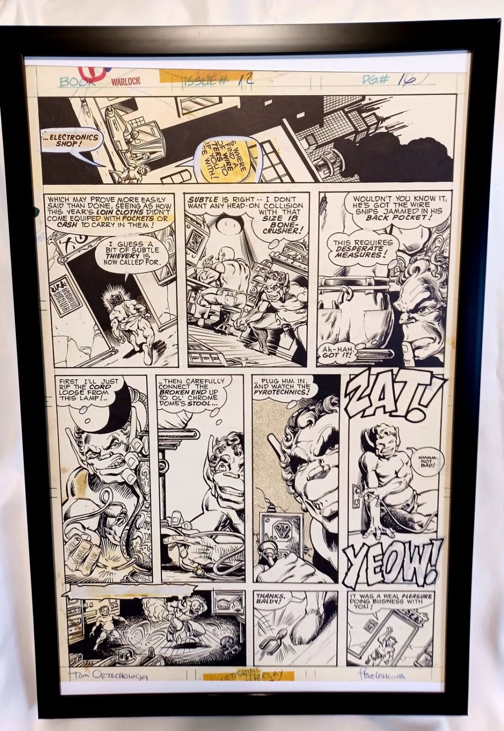 Warlock #12 pg. 16 by Jim Starlin 11x17 FRAMED Original Art Print Marvel Comics