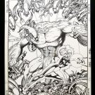 Alpha Flight #56 by Jim Lee 11x17 FRAMED Original Art Poster Marvel Comics