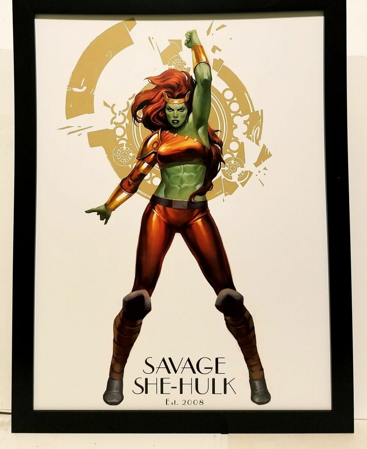 Savage She-Hulk by Jelena Kevic Djurdjevic 9x12 FRAMED Art Print Marvel Comics P