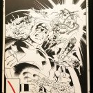 Secret Wars #7 Variant Mike Zeck 11x17 FRAMED Original Art Poster Marvel Comics