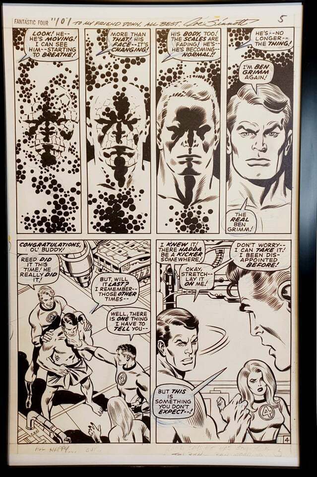 Fantastic Four #107 pg. 4 by John Buscema 11x17 FRAMED Original Art Print Marvel