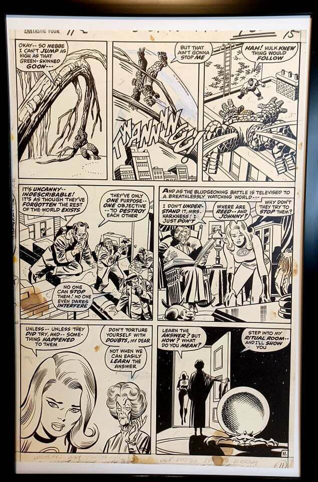Fantastic Four #112 pg. 11 by John Buscema 11x17 FRAMED Original Art Print Marve