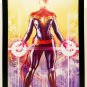 Captain Marvel MCU by Alex Ross 9x12 FRAMED Marvel Comics Art Print Poster