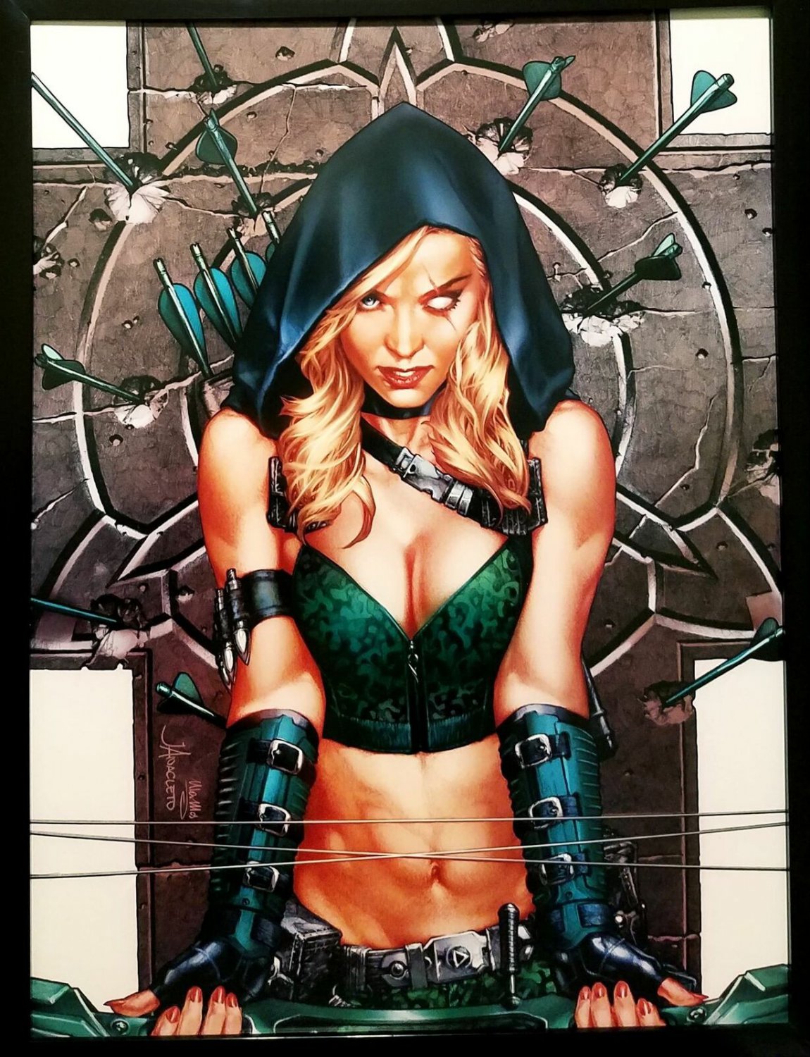Robyn Hood by Jay Anacleto 12x16 FRAMED Art Print Zenescope Grimm Fairy Tales Co
