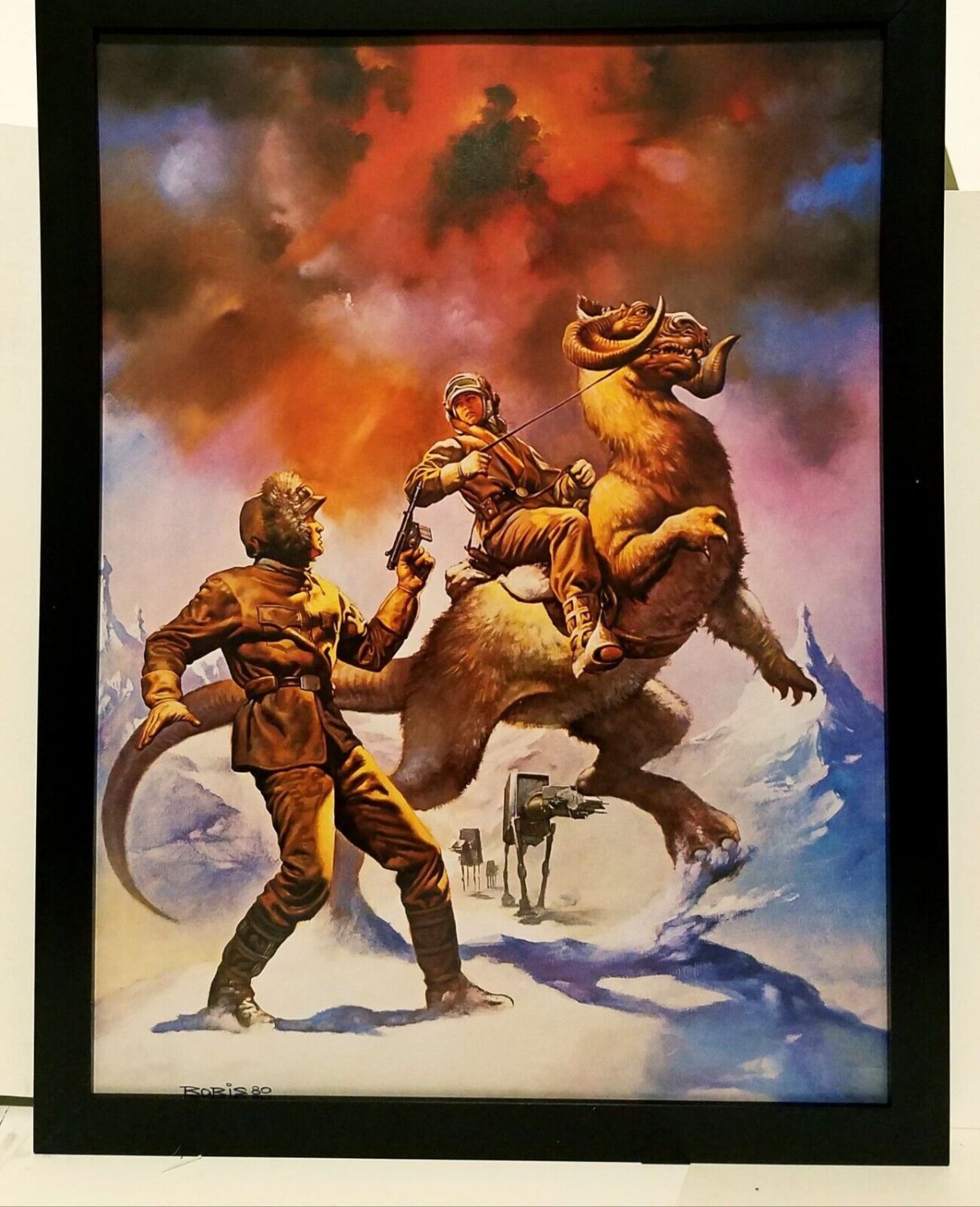 Star Wars Empire Strikes Back 1980 Coke by Boris Vallejo 9x12 FRAMED Art Print P