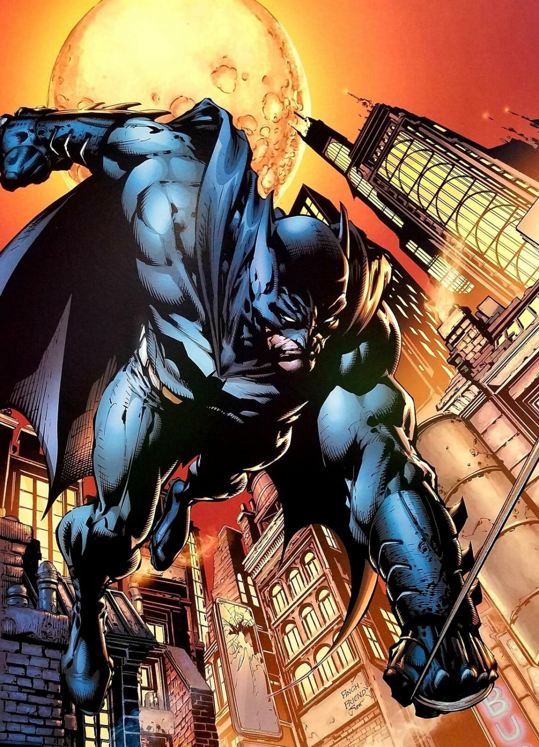 Batman 12x16 FRAMED Art Print by David Finch, New DC Comics