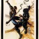 Black Panther Spider-Man by Simone Peruzzi 11x14 FRAMED Marvel Comics Art Print