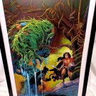 Swamp Thing Wonder Woman by John Romita Jr FRAMED 12x16 Art Print DC Comics Post