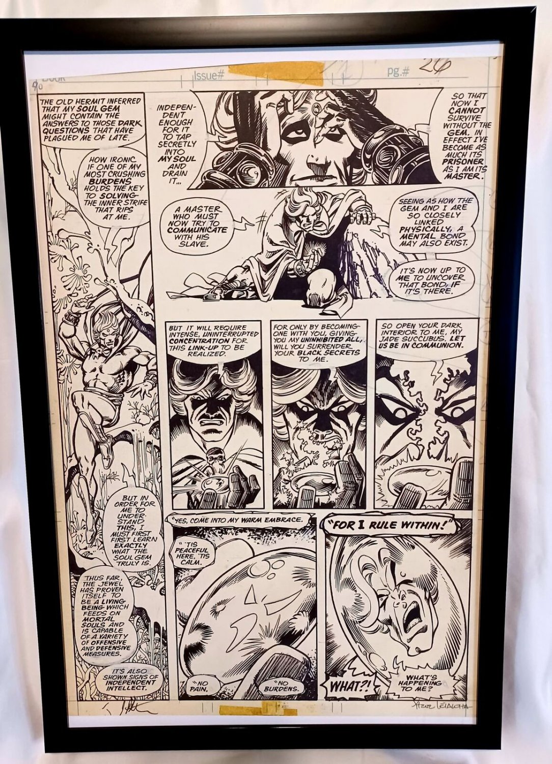 Warlock #15 pg. 26 by Jim Starlin 11x17 FRAMED Original Art Print Marvel Comics