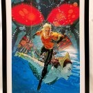 Aquaman, Mera & Black Manta by Joshua Middleton FRAMED 12x16 Art Print Poster DC