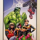 Champions w/ Miles Morales by J. Scott Campbell 8x12 FRAMED Marvel Art Piece