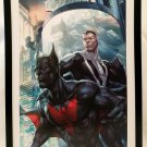 Batman Beyond & Superman by Stanley Artgerm Lau FRAMED 12x16 Art Print DC Comics