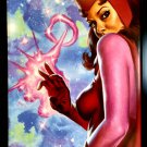 Scarlet Witch Marvel Masterpieces by Joe Jusko 9x12 FRAMED Marvel Comics Art