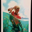 Aquaman by David Talaski FRAMED 12x16 LGBTQ Art Print DC Gay Pride Comics Poster