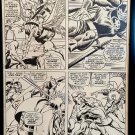 Avengers #54 pg. 10 by John Buscema 11x17 FRAMED Original Art Print Marvel Comic