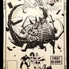X-Men Classics #59 by Mike Mignola 11x17 FRAMED Original Art Poster Marvel Comic