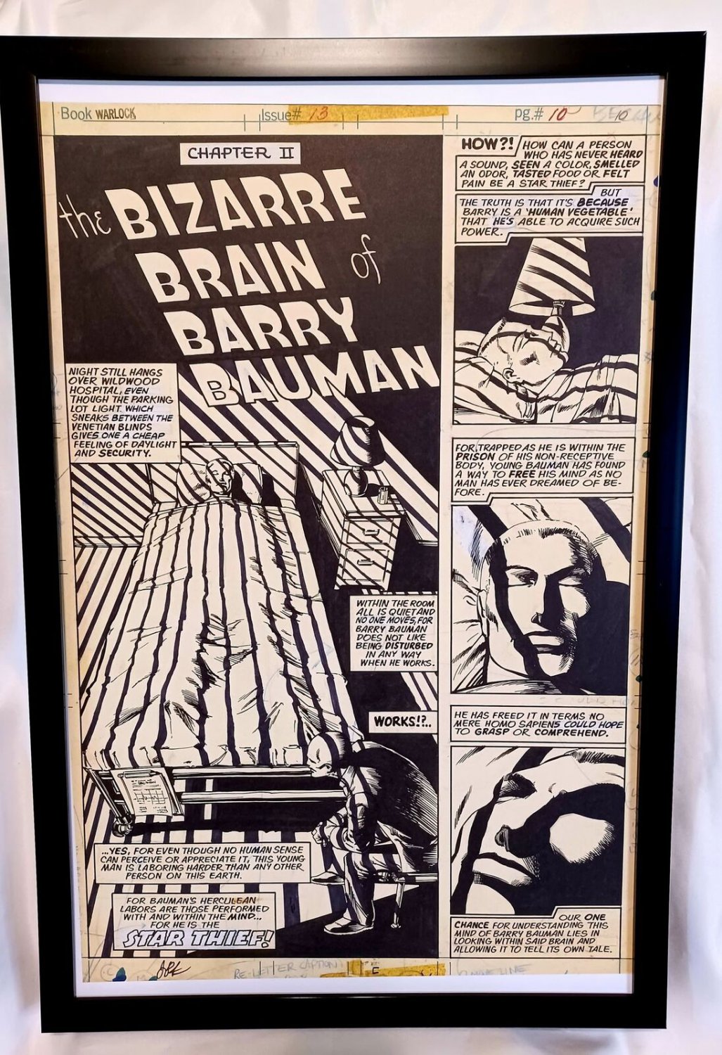 Warlock #13 pg. 10 by Jim Starlin 11x17 FRAMED Original Art Print Marvel Comics