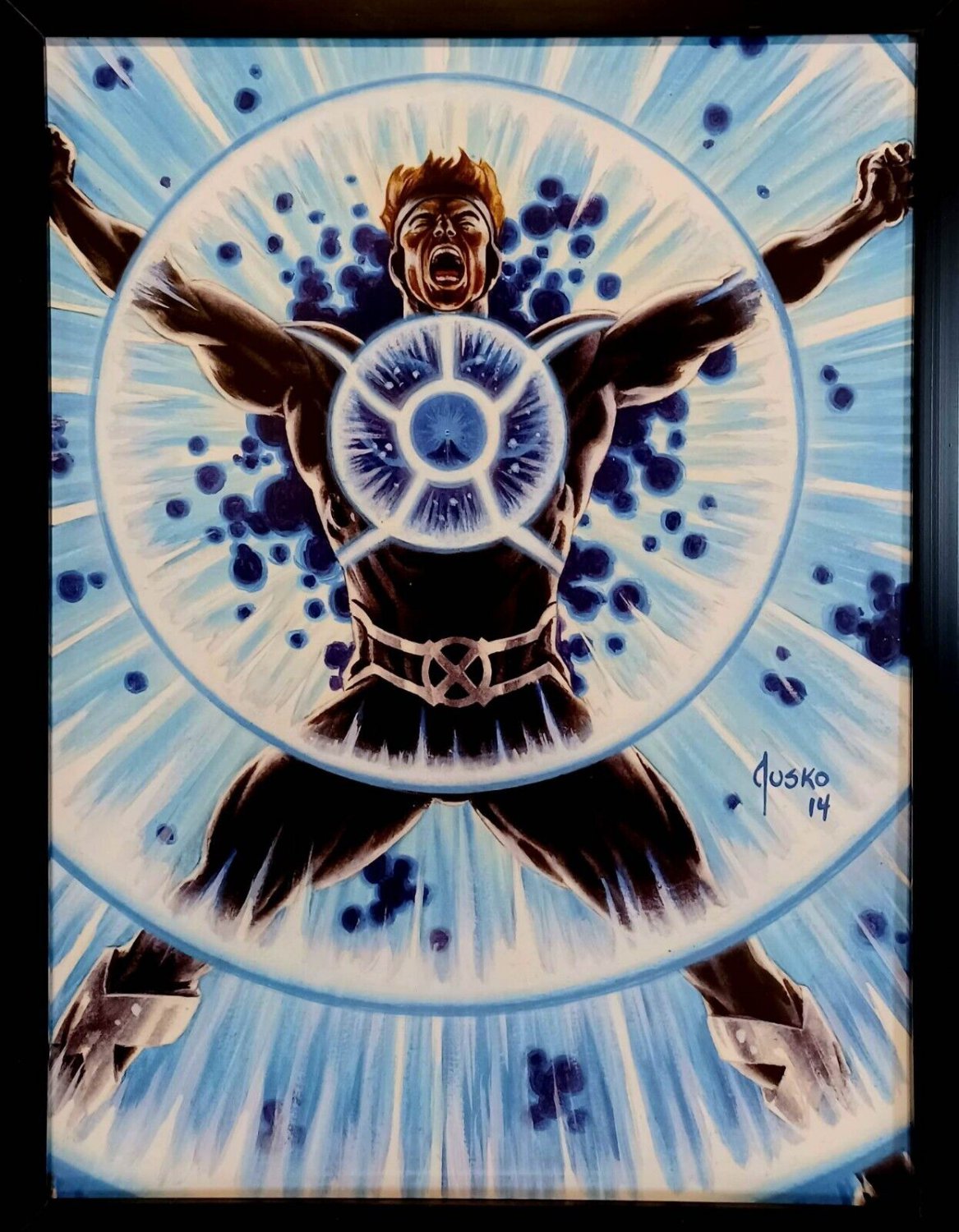 Havok X-Men Marvel Masterpieces by Joe Jusko 9x12 FRAMED Marvel Comics Art Print