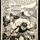 Marvel Tales Spider-Man & Hulk #262 Sam Kieth 11x17 FRAMED Original Art Poster M
