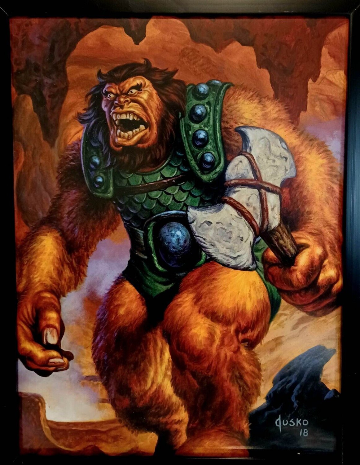 Ulik Marvel Masterpieces by Joe Jusko 9x12 FRAMED Comics Thor Art Print Poster